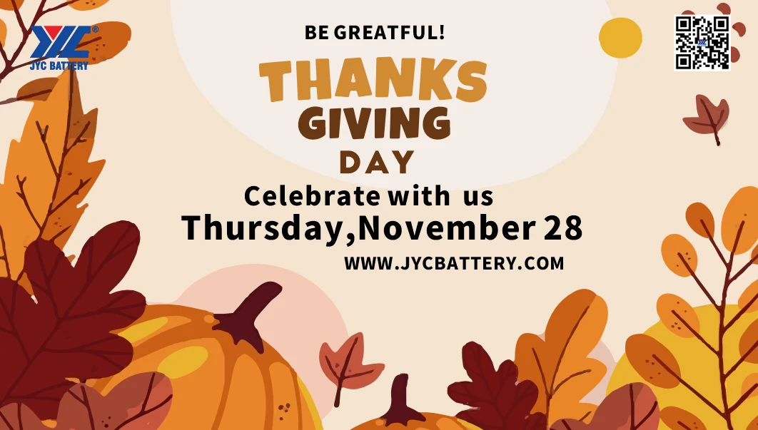 Happy Thanksgiving from JYC Battery